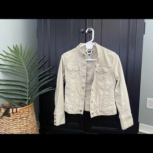 GAP corduroy crop jean jacket..